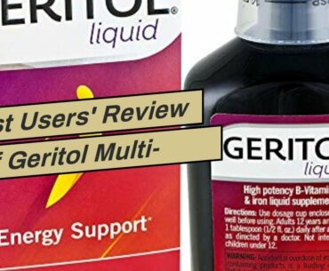 Best Users' Review of Geritol Multi-Vitamin Nutritional Support Tablets, Balance of 26 Essentia...