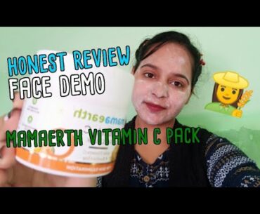 mamaerth vitamin c face pack live demo honest review #girlzboss