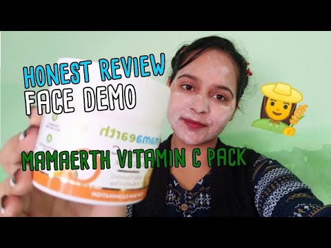 mamaerth vitamin c face pack live demo honest review #girlzboss