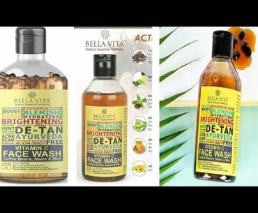 Bella vita  vitamin  C face wash 100% honest review
