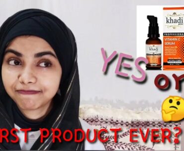 KHADI VIT-C SERUM REVIEW | WORST OR GOOD? | Get rid of pigmentation | BEAUTY ILLUSIONS