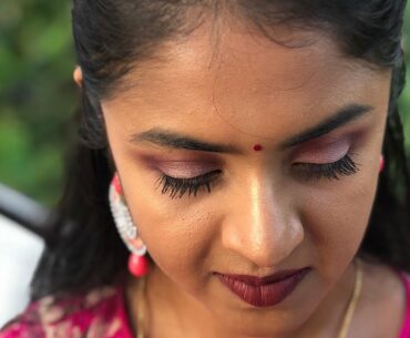 Guest makeup look (functions or on special days) #guestlook #functionlook #KeerthanaaAshokkumar