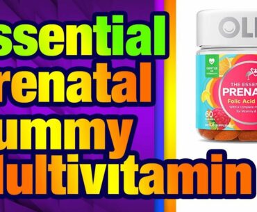 OLLY The Essential Prenatal Gummy Multivitamin, 30 Day Supply (60 Gummies), Sweet Citrus,