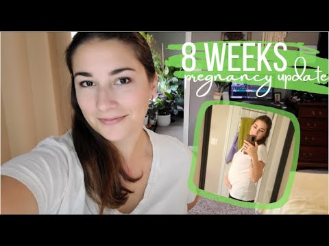 8 Weeks Pregnancy Update Vlog + Belly Shot | Taking a New Vitamin to Fix the Morning Sickness