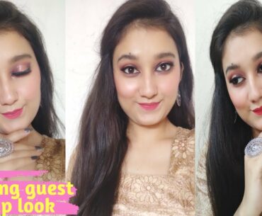 Indian wedding guest makeup look 2020 | Festival makeup | Kanak Styless