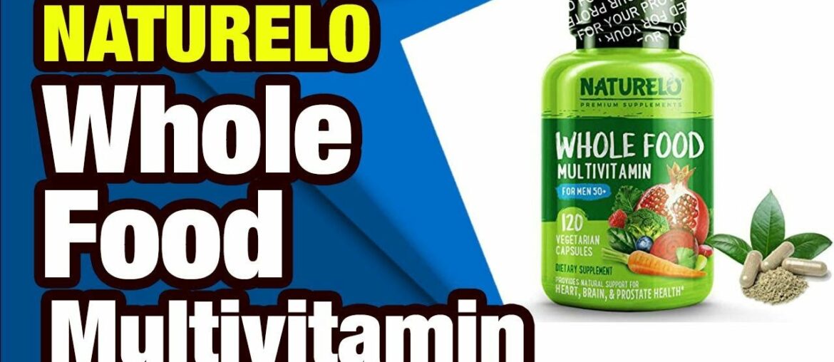 NATURELO Whole Food Multivitamin for Men 50+ - with Natural Vitamins, Minerals, Organic Ex