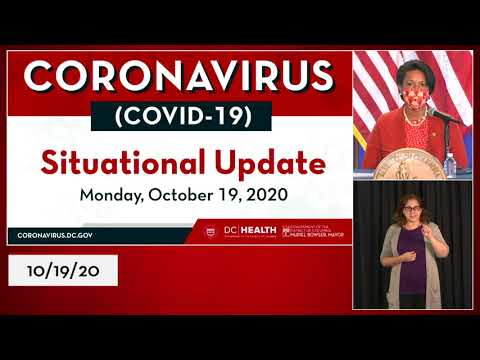 Mayor Bowser Provides Coronavirus Update, 10/19/20