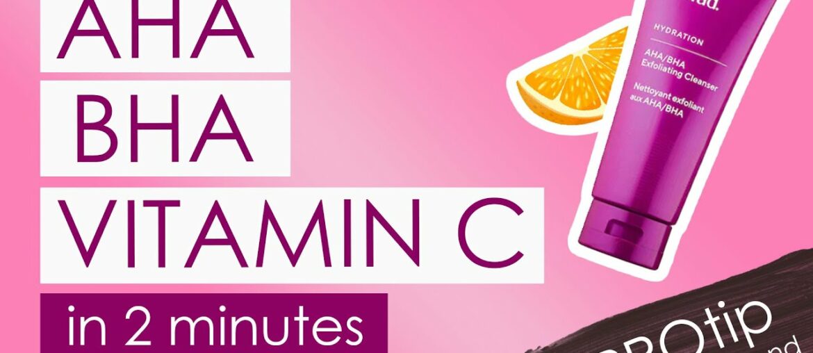 How to use AHA BHA and Vitamin C in 2 minutes, PRO tip at the end!