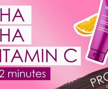 How to use AHA BHA and Vitamin C in 2 minutes, PRO tip at the end!