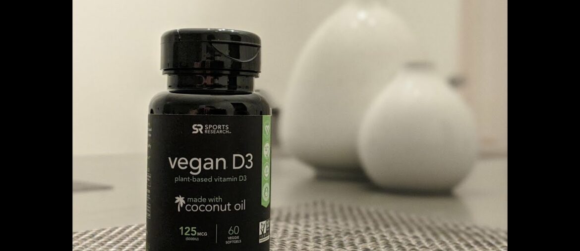 Vegan Vitamin D3 (5000iu/125mcg) Enhanced with Organic Virgin Coconut Oil ~ Bone, Joint and Imm...