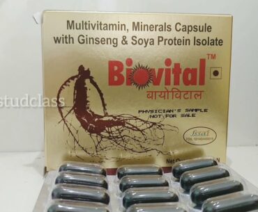 BioVital capsules multivitamin mineral with ginseng soya protein