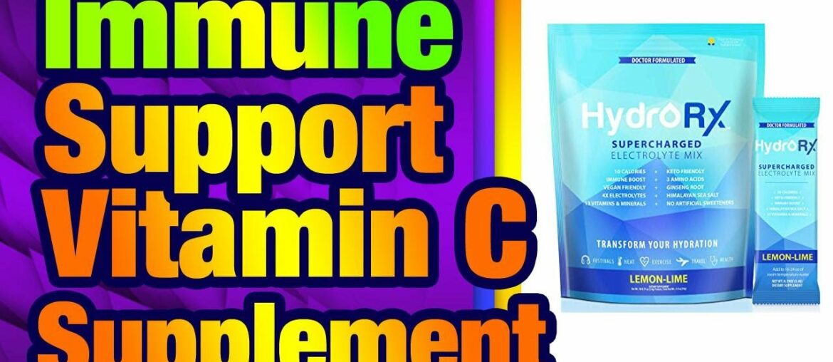 Immune Support, Vitamin C & Zinc Supplement H ydration Multiplier with Keto Hydration Powde
