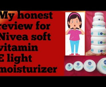 Nivea soft vitamin E light moisturizer honest review in telugu||Moisturising cream for all skintypes