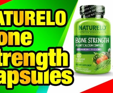 NATURELO Bone Strength - Plant-Based Calcium, Magnesium, Potassium, Vitamin D3, VIT C, K2