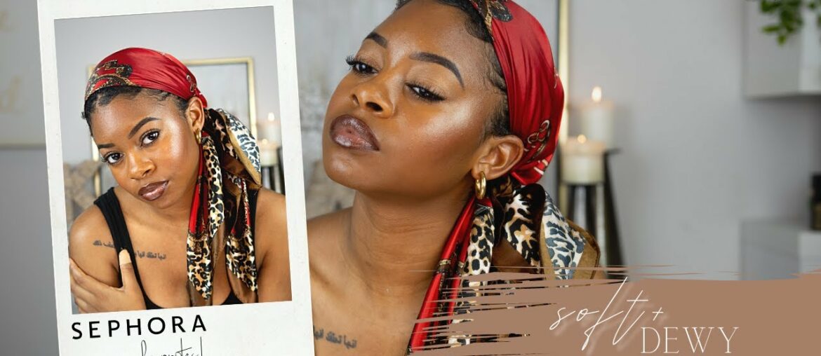 Soft, Dewy + Natural Makeup for Brown Skin [oily skin friendly!!]