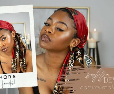 Soft, Dewy + Natural Makeup for Brown Skin [oily skin friendly!!]
