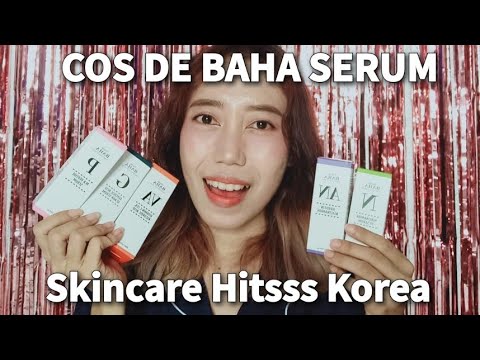 COS DE BAHA NIACINAMIDE SERUM + ARBUTIN + VITAMIN C + PEPTIDE + AHA REVIEW - Novie Marru