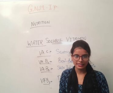 GNM 1st Year II Water Soluble Vitamins II  Nutrition II