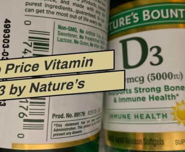 Best Price Vitamin D3 by Nature’s Bounty for Immune Support. Vitamin D Provides Immune Support...