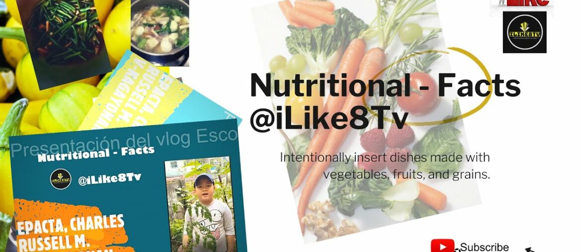 Charles Russell del Vlog Escolar (Super food Malunggay) - Nutritional Facts @iLike8Tv
