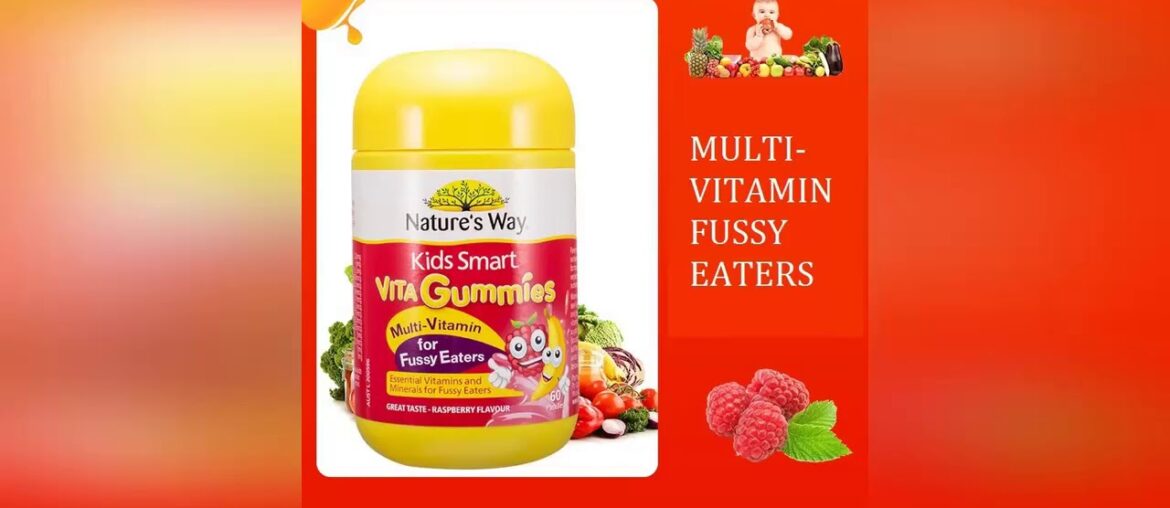 Best, NATURE WAY Kid Smart VITAGUMMIES 60Caps Multi Vitamin for Fussy Eater Growth Development Brai