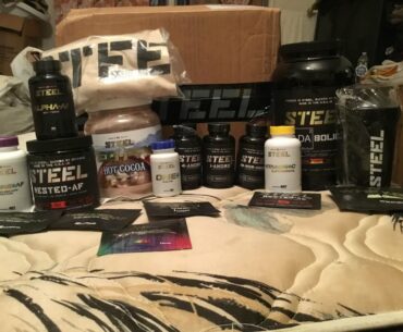 Steel Supplements Unboxing (Ultimate Mass Stack, Adabolic, Rested AF, Alpha AF, Veg Pro, and More)