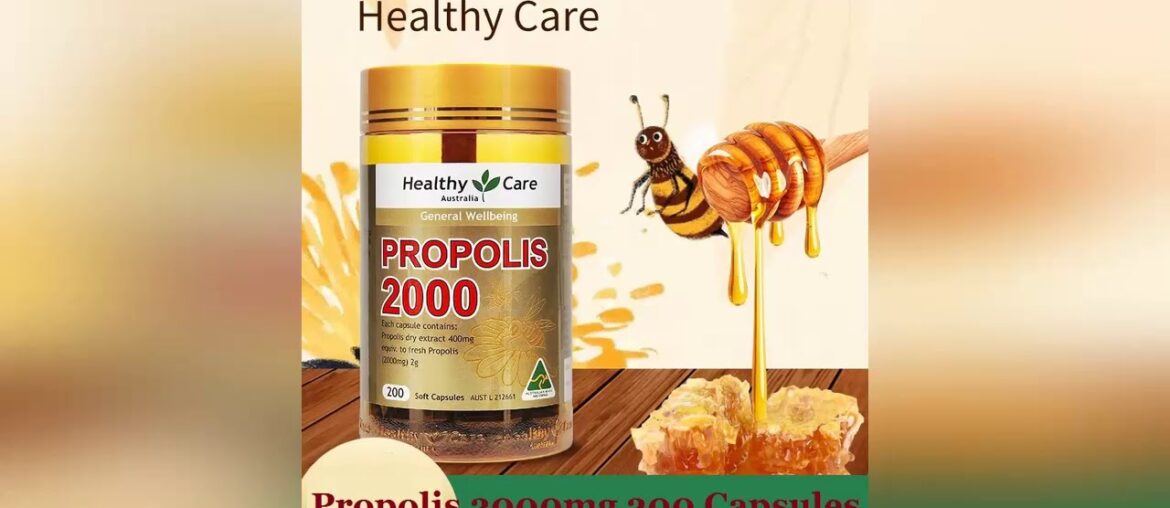 Cheap, Healthy Care Organic Propolis 200 Capsules Flavonoid Amino Acids Vitamins Minerals health an