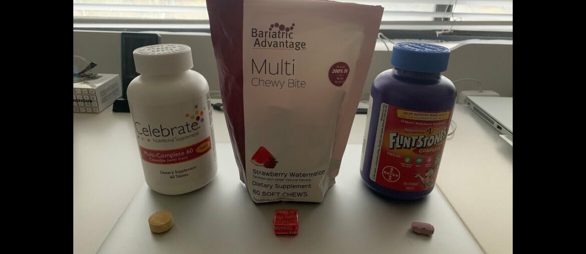 VSG: Bariatric Vitamin Taste Test Celebrate, Bariatric Advantage & Flintstones Complete