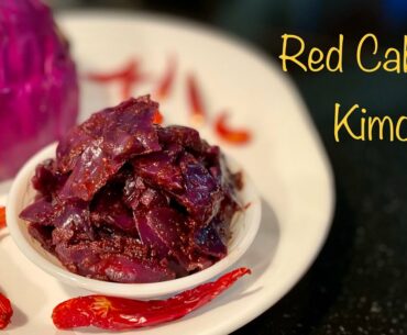 Red Cabbage Kimchi || Fermented Pickle || Gut Health & Immunity || Korean Recipe ||