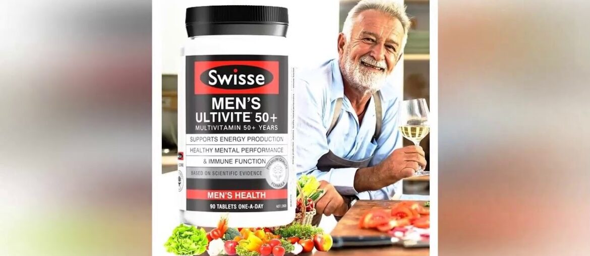 Top, Swisse Compound Vitamins for 50+ Year Men Health Wellness Supplements Male Energy Activity Lev