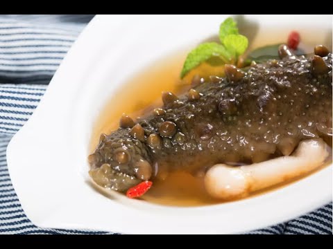 How to clean and prepare the Sea Cucumber -- Mandarin