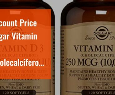 Top Price Solgar Vitamin D3 (Cholecalciferol) 250 MCG (10,000 IU), 120 Softgels - Helps Maintai...