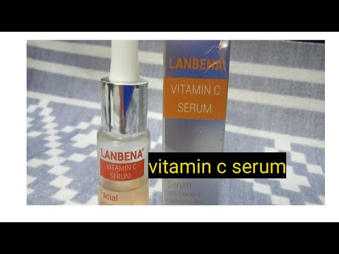 vitamin c serum Lenbena with Hyaluronic Acit for Glowing Spotless youthful skin