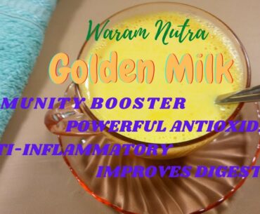 how to make Golden milk? | immunity booster drink | Benefits of turmeric milk