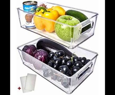 mDesign Stackable Plastic Storage Bin Caddy with Handles - Organizer for Vitamins, Supplements,...