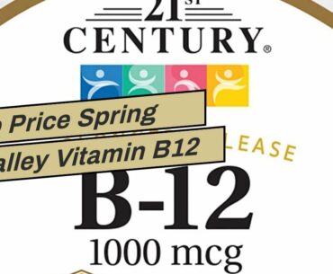 Top Price Spring Valley Vitamin B12 Timed Release Tablets, 1000 mcg, 150 Count (Pack of 2, 300...