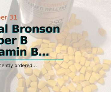 Deal Bronson Super B Vitamin B Complex Sustained Slow Release (Vitamin B1, B2, B3, B6, B9 - Fol...