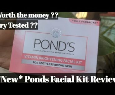 *NEW*POND'S VITAMIN BRIGHTENING FACIAL KIT REVIEW | APPLIED AND TESTED | BEST HOME FACIAL KIT ????