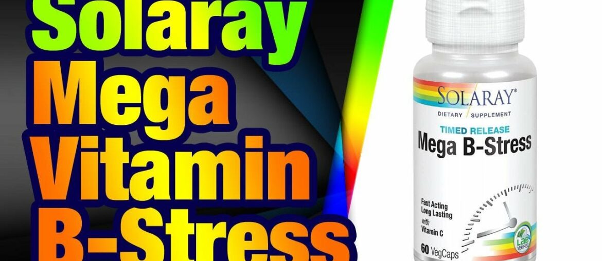 Solaray Mega Vitamin B-Stress, Two-Stage Timed-R elease | Specially Formulated w/B Complex