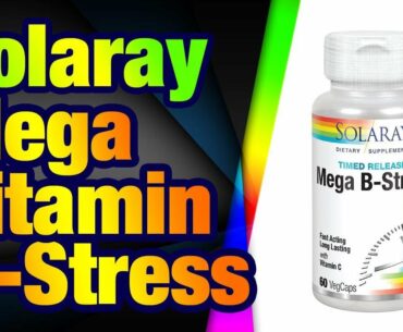 Solaray Mega Vitamin B-Stress, Two-Stage Timed-R elease | Specially Formulated w/B Complex