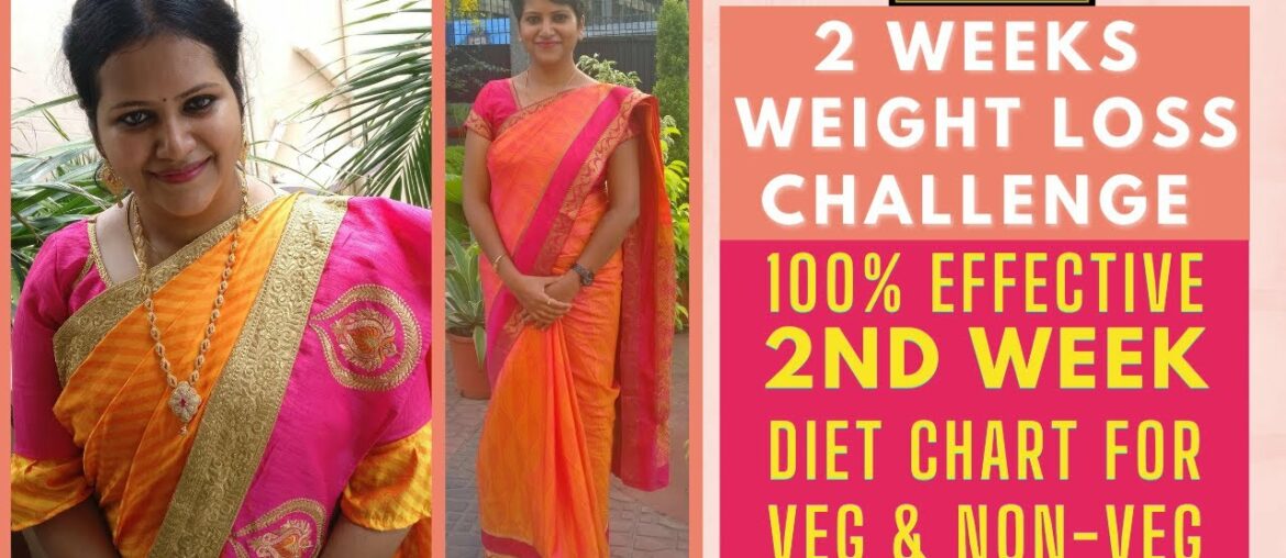 2nd Week Diet Chart - Effective Weight Loss Challenge|100% Results Without Exercise| Lose Naturally