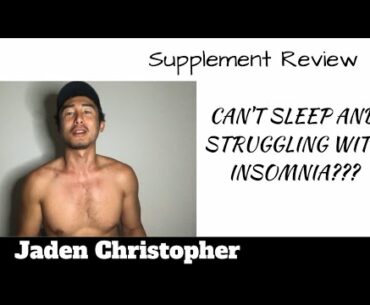 Trouble Sleeping and INSOMNIA? This SUPPLEMENT can help! Adrenal Fatigue & Anxiety!