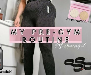 MY PRE-GYM ROUTINE | MAKE-UP, ESSENTIALS AND SUPPLEMENTS!