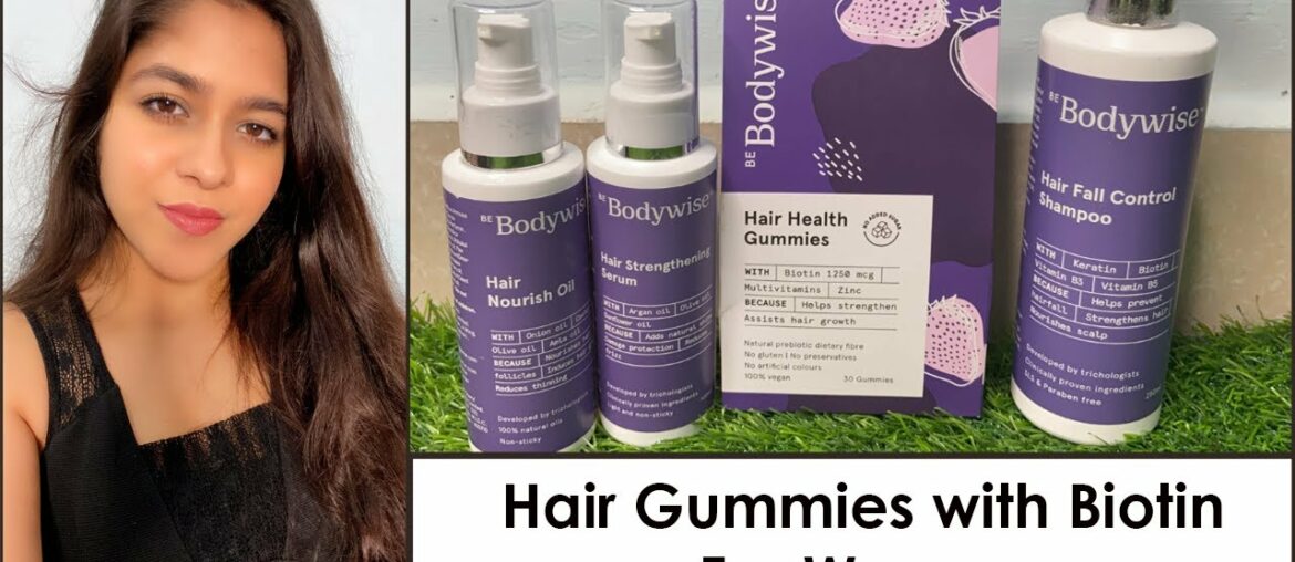 Hair Gummies with Biotin for Women | Bodywise Women's Hair Health Gummies