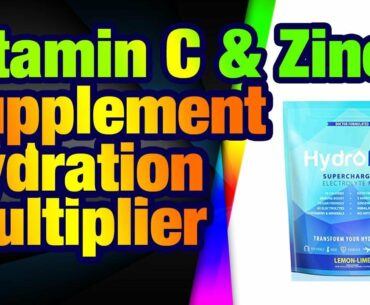 Immune Support, Vitamin C & Zinc Supplement Hydration Multiplier with Keto Hydration Powde