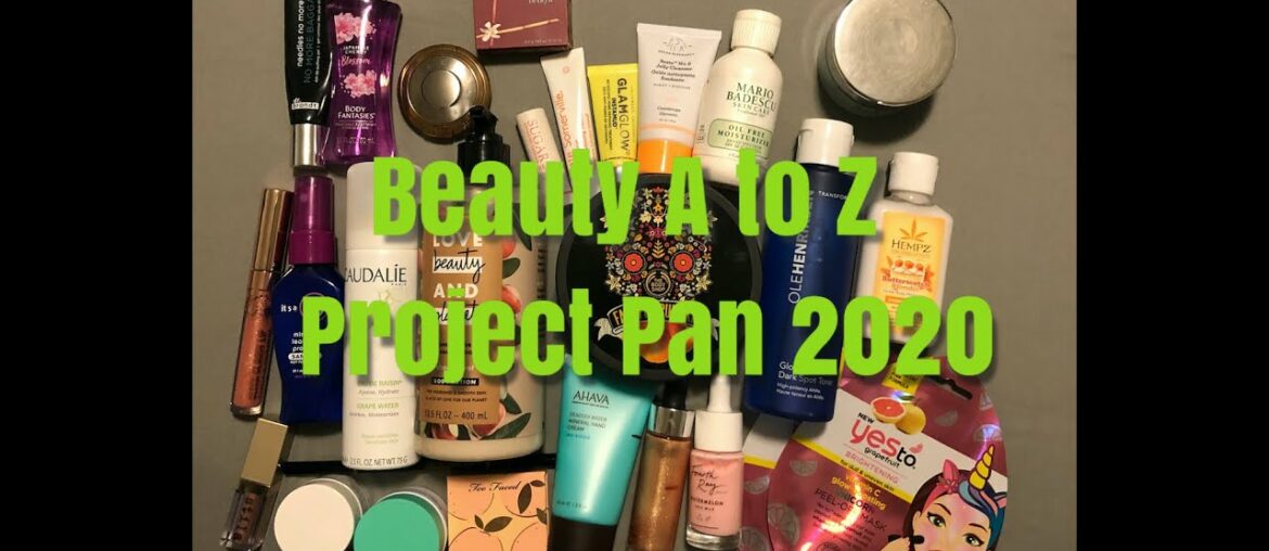 Beauty A to Z Project Pan  |  November 2020 update #beautyatoz2020