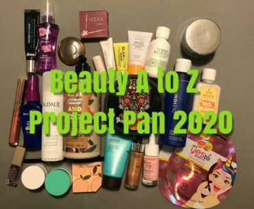 Beauty A to Z Project Pan  |  November 2020 update #beautyatoz2020