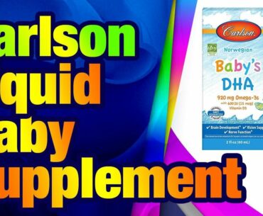 Carlson - Baby's DHA, Liquid DHA Baby Supplement, 1100 mg Omega-3s + 400 IU Vitamin D3, Br