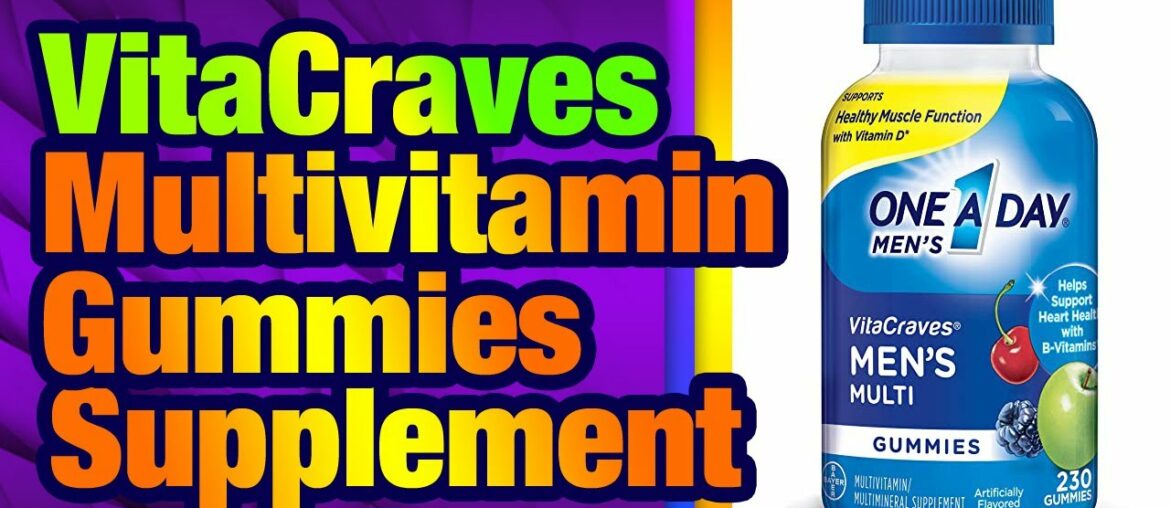 One A Day Men’s VitaCraves Multivitamin Gummies, Supplement with Vitamin A, Vitamin C, Vit