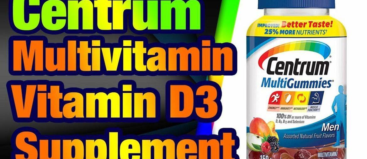 Centrum MultiGummies Gummy Multivitamin for Men, Multivitamin/Multimineral Supplement with